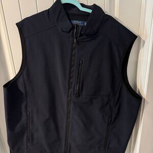 Polo Ralph Lauren Golf Rain Vest 2XLT Navy. Like New!